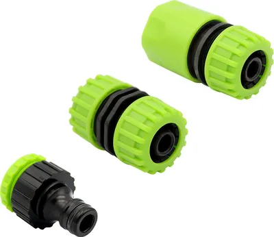 Produktbild von 3-Teiliges Gartenschlauch Adapter Set für 1/2" Schläuche