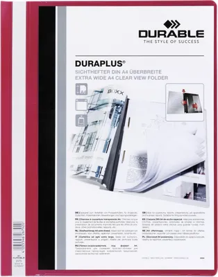 Produktbild von DURABLE Präsentationshefter DURAPLUS® A4+, 257903 rot
