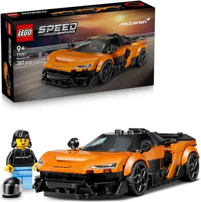 Image de LEGO Speed Champions McLaren W1, Jouet Voiture Orange, Garçon ou Fille 9 ans