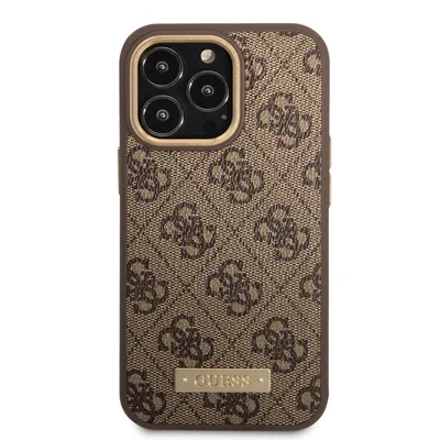 Image de Guess Guhmp13Lu4Gprw Iphone 13 Pro /13 6,1 Brązowy/Brown Hard Case 4G Logo Plate Magsafe