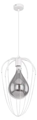 Immagine prodotto di Lampada a sospensione, metallo bianco, cromata, diametro 30 cm