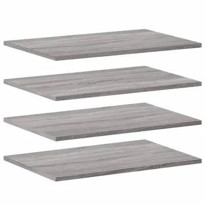 Obrázek produktu pro vidaXL Nástěnné police 4 ks. Šedá Sonoma 60x40x1,5 cm Materiál na bázi dřeva