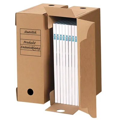 Produktbild von Top-Print Archivboxen braun 33,5 x 11,4 x 25,3 cm, 10 St.