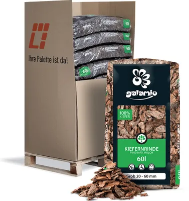Produktbild von Galamio Rindenmulch Kiefer Grob 60l x 13 Sack 780l  Palette