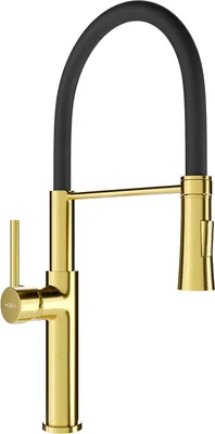 Produktbild von Mexen Dina Küchenarmatur, gold/schwarz - 672701-57