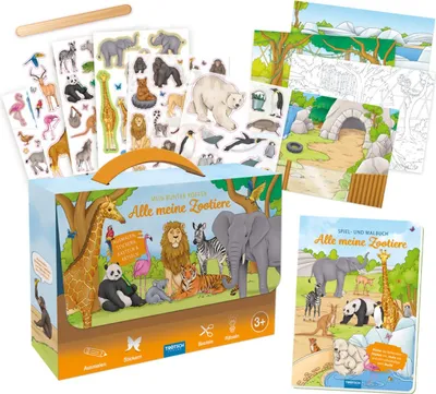 Produktbild von Kreativset Mein bunter Koffer Zootiere