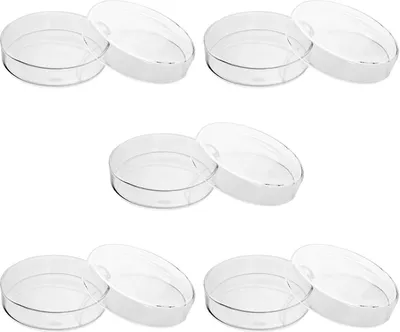 Image de Boîtes de Petri en verre borosilicaté avec couvercle, 90mm x 20mm, 5 pièces