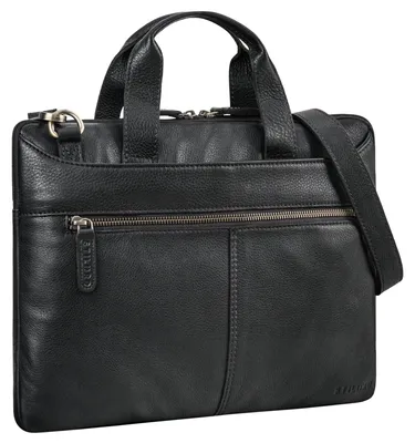 Zdjęcie produktu dla Skórzana torba na laptopa w stylu vintage, przeznaczona do laptopów o przekątnej 14 cali