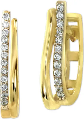 Image de GoldDream Boucles d'oreilles GoldDream Boucles d'oreilles Créoles VRAI or jaune 333 D2GDO5661Y