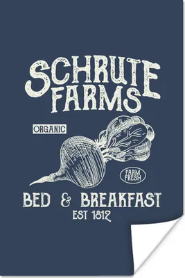 Produktbild von MuchoWow® Poster Rübe - Retro - Zitat 80x120 cm - Papierdruck
