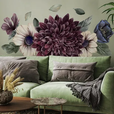 Produktbild von Muursticker 3D Blumen – Wanddekoration für Kinder – Wanddekoration für das Schlafzimmer – Wanddekoration für das Wohnzimmer – Wanddekoration für die Küche – Freundliche Vinyl-Aufkleber
