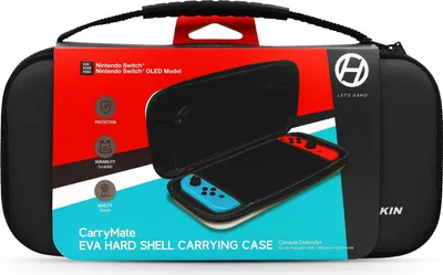 Imagen del producto de Funda rígida Hyperkin CarryMate de EVA para Nintendo Switch/Switch OLED/Switch Lite (color  sólido)
