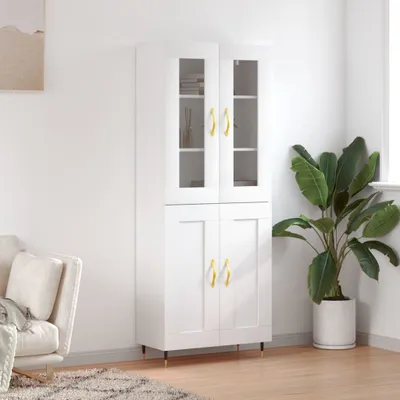 Produktbild von vidaXL Highboard Weiß 69,5x34x180 cm Holzwerkstoff