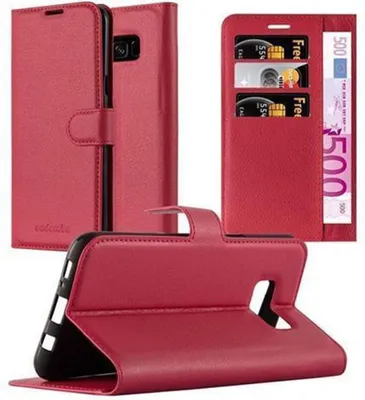 Obrázek produktu pro Cadorabo Case for Samsung Galaxy S8 Protective Case in Red Pouzdro na mobilní telefon s magnetickým zavíráním