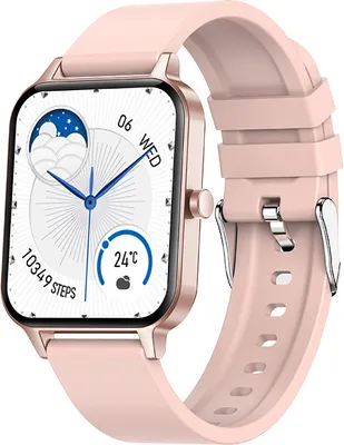 Image de INF Montre intelligente avec appel Bluetooth et suivi de la santé Or
