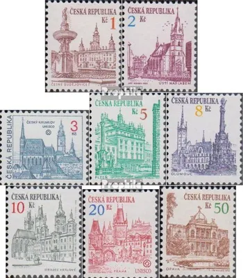 Produktbild von Briefmarken Tschechien 1993 Mi 12-19 (kompl.Ausg.) postfrisch Städte