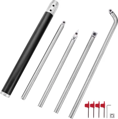Produktbild von VEVOR 4 tlg Holzdrehbank Drehwerkzeuge für Drehmaschinen, Drehmeißel Hartmetall