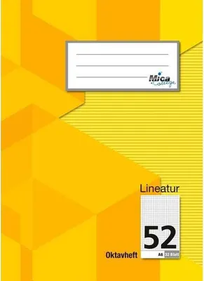 Produktbild von Oktavheft A6  - Lineatur 52 - kariert  - 32 Blatt