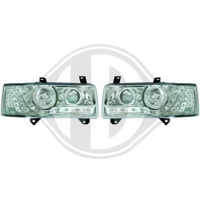 Immagine prodotto di Fari a led cromati corti per VW T4 Bus 1990-2003