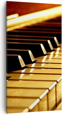 Produktbild von Bild auf Leinwand - Leinwandbild - Klavier Musik Konzert - 55x100cm - Wand Bild - Wanddeko - Leinwanddruck - Bilder - Kunstdruck - Wanddekoration - Leinwand bilder - Wandkunst - PA55x100-2200