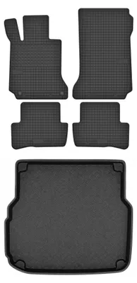 Immagine prodotto di Tappetini gomma + bagagliaio per Mercedes-Benz Classe C W204 2007-2014 5 pezzi