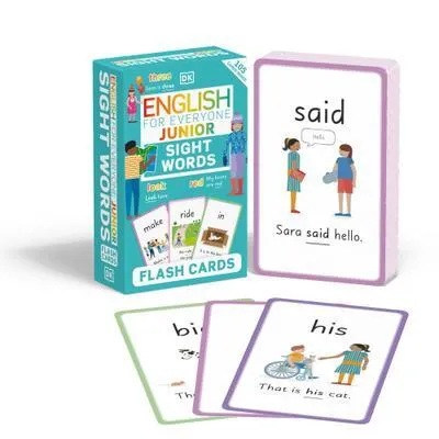 Immagine prodotto di English for Everyone Junior Sight Words Flash Cards