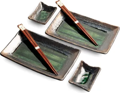 Produktbild von SUSHI TELLER SET | Sushi Geschirr Set | Mehrteiliges Sushi-Set