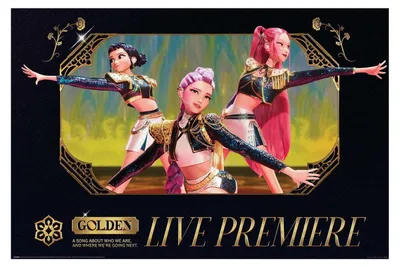Immagine prodotto di K-Pop Demon Hunters - Maxi-poster "Golden Live" PM13429 (taglia unica) (colorato)