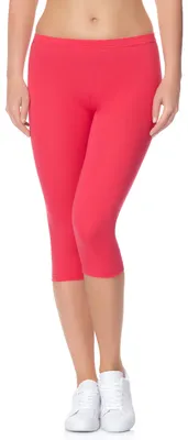 Produktbild von Ladeheid Damen Leggings aus Baumwolle 3/4 LAMA01 (Rosa21, XS/S)