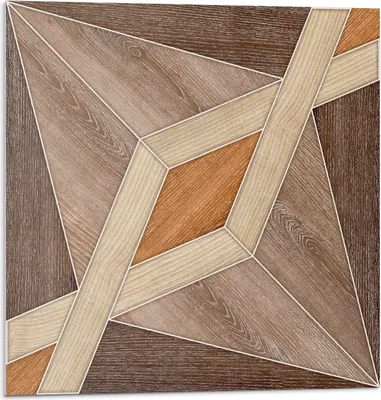 Produktbild von Geometrisches Holzmuster – Selbstklebend – Wandverkleidung – Wandpaneel – Wanddeko – Dekorative Wandpaneele – 3D Wandpaneele – Wandgestaltung selbstklebend – 4 Stück 50 x 50 cm