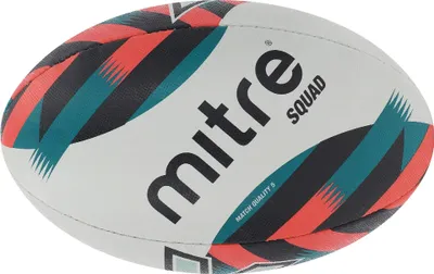 Produktbild von Mitre - "Squad" Rugby-Ball CS272 (3) (Weiß/Rot/Blau)