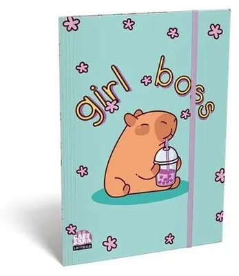 Produktbild von Mappen mit Gummiband "Lollipop Capybara", Karton, A5, LIZZYSULI 7460149000