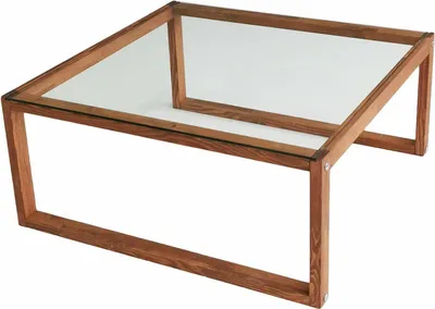 Produktbild von Aldino - Couchtisch, 90x90x40h cm, Nussbaum Braun, Zeitschriftenhalter
