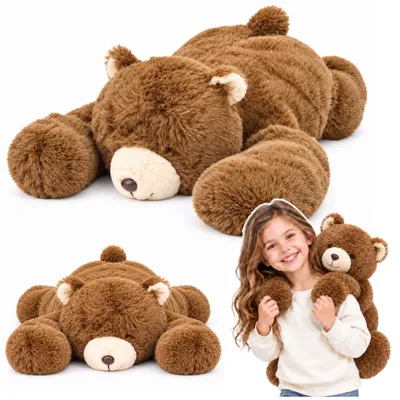 Produktbild von Brauner Plüsch-Teddybär, Kuscheltier mit langen Armen, 60 cm