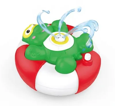 Produktbild von Wiky Badespielzeug Wasserfontäne Frosch 10 cm batteriebetrieben ab 18 Monaten