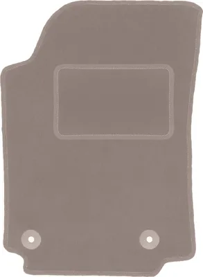 Produktbild von Fahrerfußmatte Velours beige passend für Audi 100 C4 (1991-1994, Avant, Kombi, Limousine) – mit Befestigungen – passgenau