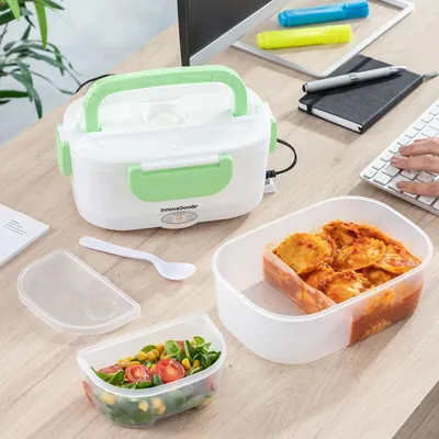 Elektrische Lunchbox 1,05 l, 2 Fächer, inkl. Löffel, 40 W