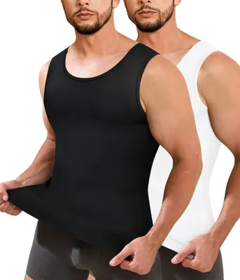 Productafbeelding van Set van 2 heren compressieshirts voor figuurcorrectie en sport