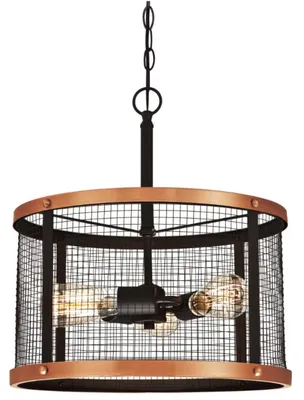 Zdjęcie produktu dla Westinghouse 6332740, Elastyczny montaż, Brąz, Brąz, Oil Rubbed Bronze, Okrągły, Sypialnia, Jadalnia, Kuchnia, Salon