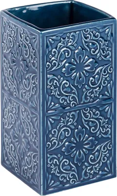Zdjęcie produktu dla Niebieski ceramiczny kubek na szczoteczki do zębów Cordoba