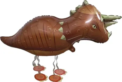 Produktbild von Folienballon Airwalker Dinosaurier braun, ca. 91 x 41 cm