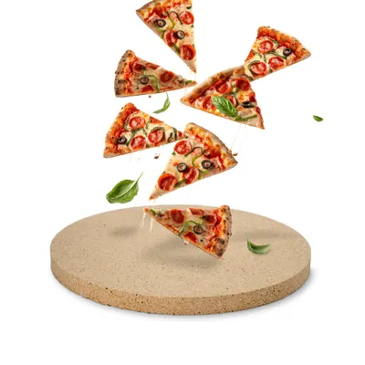 Produktbild von Pizzastein rund Ø 31 x 2 cm Schamotte