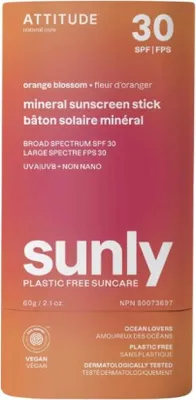 Produktbild von Mineralischer Schutzstift fü r den Kö rper Orange Blossom SPF 30 Sunly ( Mineralischer Sonnenschutzstift) 60 g