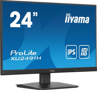 Produktbild von iiyama ProLite XU2491H-B1, 60,5 cm (23.8"), 1920 x 1080 Pixel, Full HD, LED, 0,5 ms, Schwarz