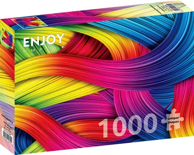 Immagine prodotto di Puzzle 1000 pezzi Enjoy - Arcobaleni a maglia