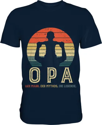 Produktbild von Opa und Enkel Liebe Herren Premium T-Shirt – Navy / L