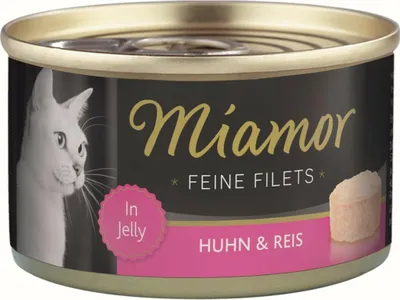 Image de Miamor 100gx24 Fins Filets Jelly Poulet & Riz