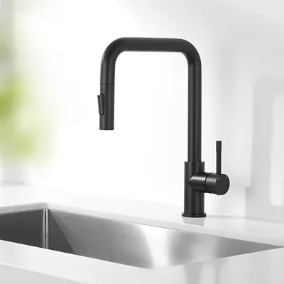 Produktbild von Cecipa Hochdruck Wasserhahn Küchenarmatur Ausziehbar Spültischarmatur 360° Schwenkbar Mischbatterie,Schwarz
