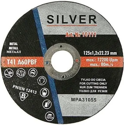 Produktbild von METALL-TRENNSCHEIBE 125 x 1,0 x 22,2 mm