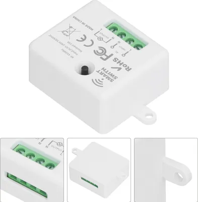 Obrázek produktu pro 433MHz 10A Mini Switch Module Smart Wireless Home RemoteControl Light Switch Board AC 85240V